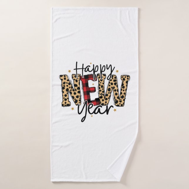 Bonjour 2022 Bonne année 2022 (Serviette de bain)