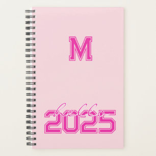 Bonjour 2025 Monogramed Pink