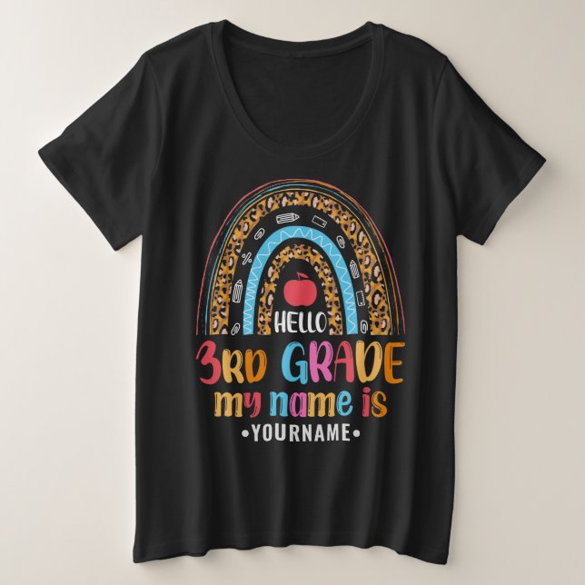 Bonjour 3e année Mon nom est...Retour à l'école Ca (Design devant)