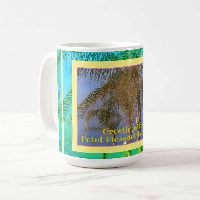 Bonjour à Point Pleasant Beach, NJ Mug (Devant gauche)