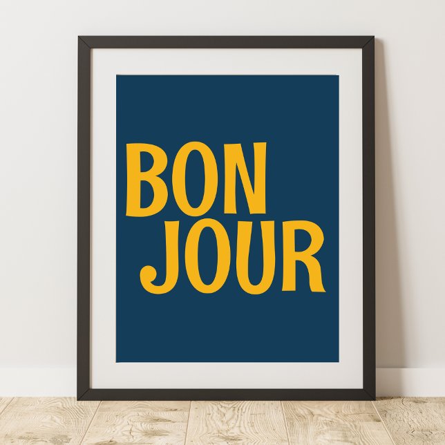 Bonjour Affiche de jour de bonne couleur mignonne (Créateur téléchargé)