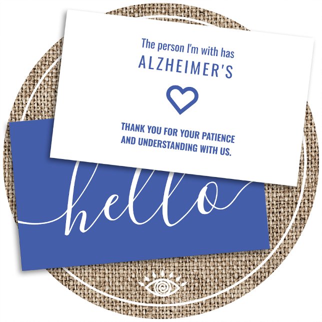 bonjour alzheimers patience distribuer des cartes (Créateur téléchargé)