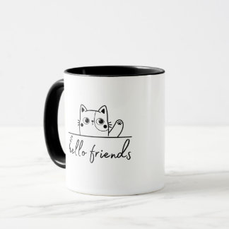 bonjour amis mug