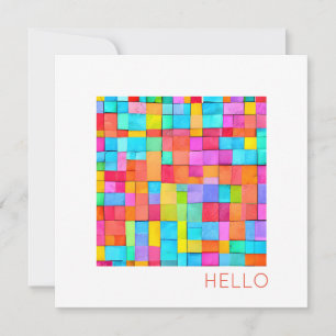 BONJOUR Art Abstrait Moderne Colorful Happy Fun