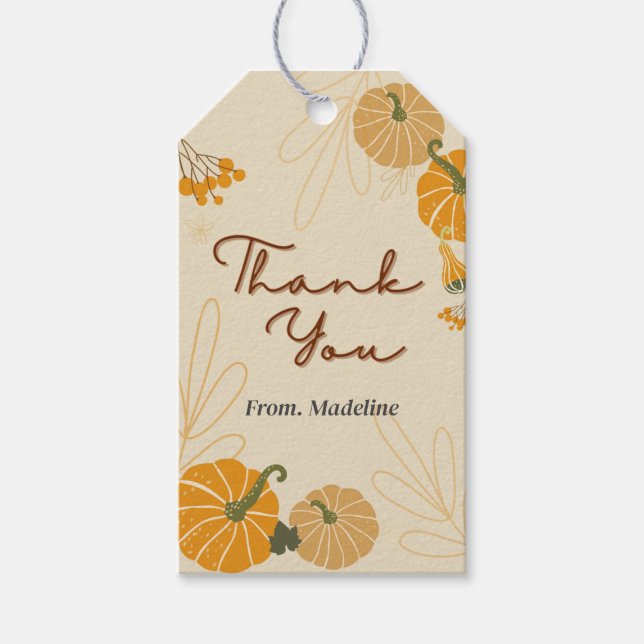 Bonjour automne automne merci étiquettes personnal (Devant)