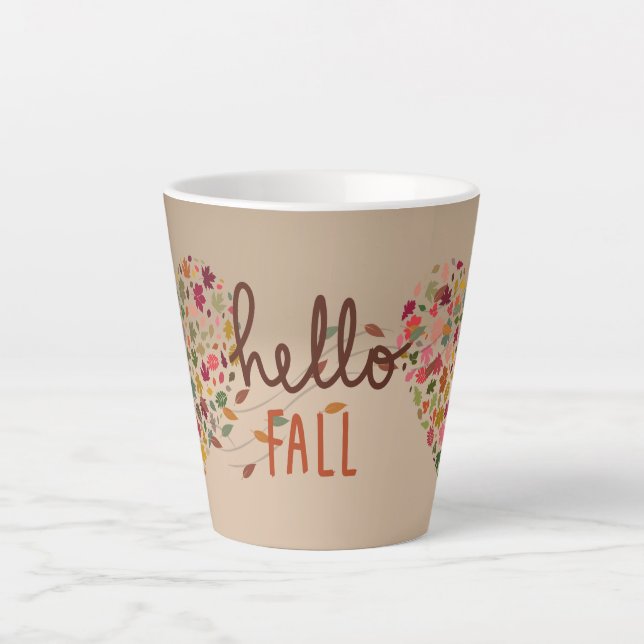 Bonjour Automne, Latte Mug (Devant)