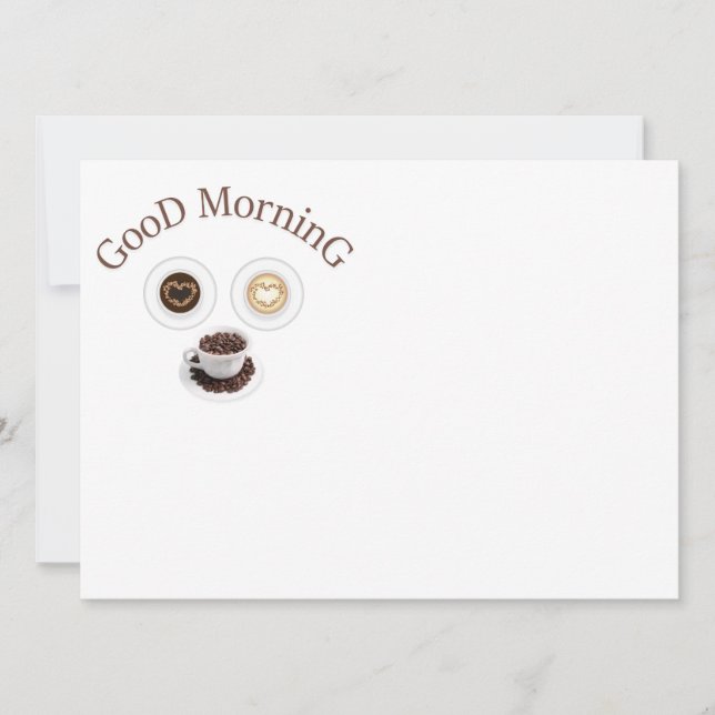 Bonjour avec du café (Devant)