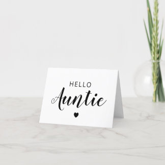Bonjour Baby Faire-part Card