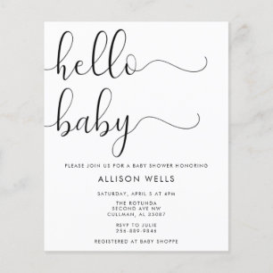 Bonjour Baby shower Invitation
