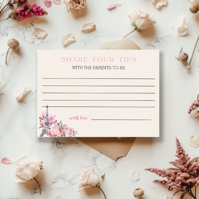 Bonjour Bebe | Baby shower Parenting Tip Carte Jar (Créateur téléchargé)