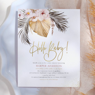 Bonjour Bébé Bohème Herbe de Pampas & Palmier Sé