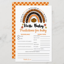 Bonjour Bébé Fille Citrouille Sexe Prédiction neut