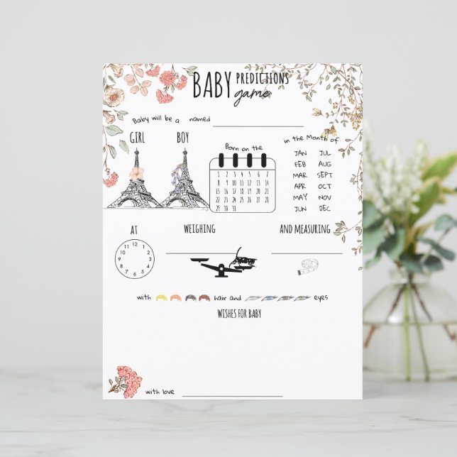 Bonjour Bebe French Baby Predictions Wives Game (Debout devant)