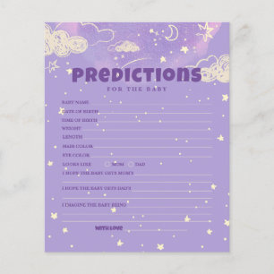 Bonjour Bébé Purple Dream Prédiction Pour Baby sho