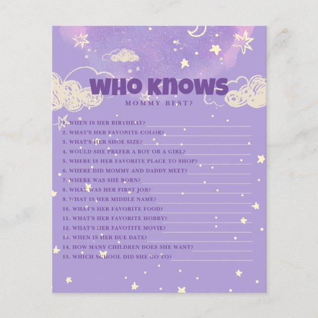 Bonjour Bébé Purple Dream Qui Connaît Maman Bébé (Devant)