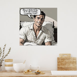 Bonjour Belle affiche comique des années 1950 Roma