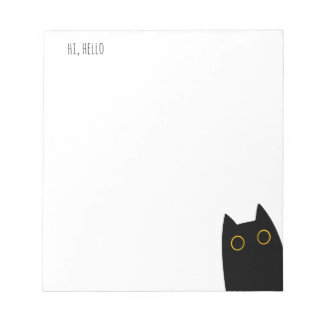 Bonjour, Bonjour, Mignonne Bloc-notes pour chat no