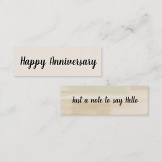 Bonjour/Bonne Anniversaire Mini Carte de visite