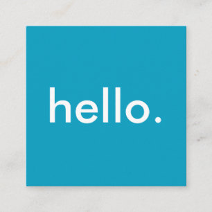 Bonjour Carré Carte de visite