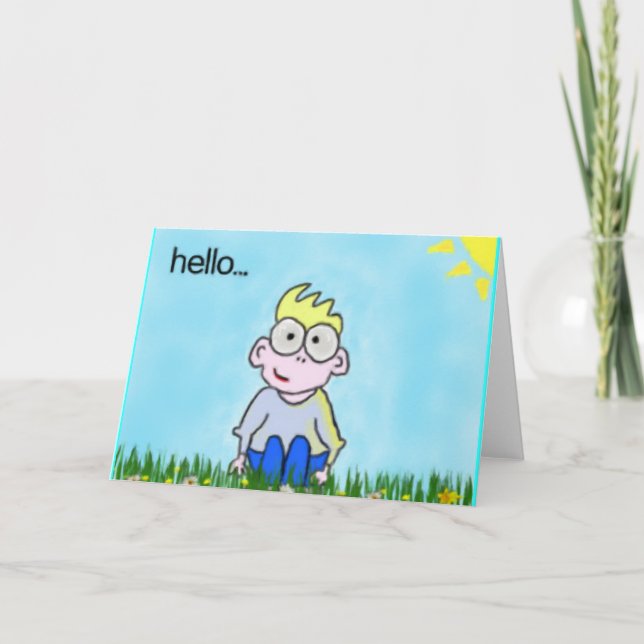 Bonjour carte de voeux (Devant)