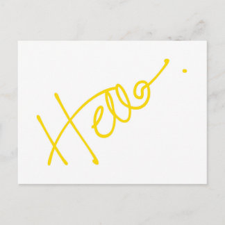 Bonjour carte postale