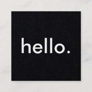 Bonjour Cartes de visite Carrés