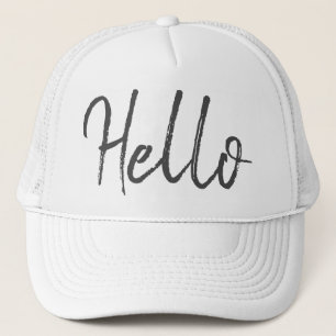 Bonjour Casquette de baseball blanc tendance