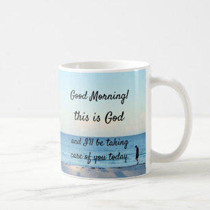 "Bonjour, c'est Dieu" Café Mug