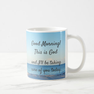 "Bonjour, c'est Dieu" Café Mug