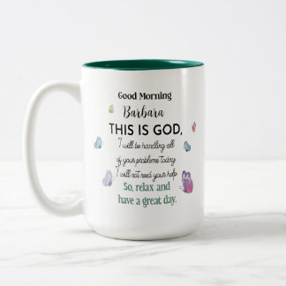 Bonjour, c'est Dieu, Mug chrétien personnalisé