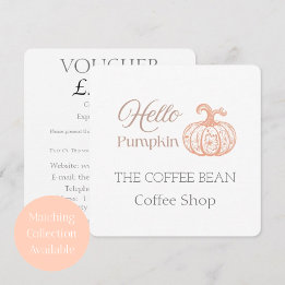 Bonjour Citrouille Marque d'Automne pour Boutique