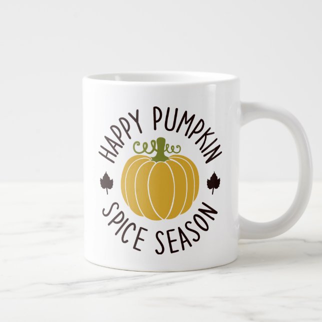 Bonjour Citrouille saison épice 20 oz Mug en céram (Droite)