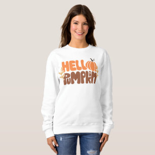 Bonjour Citrouille Sweatshirt automne   Mode Autom