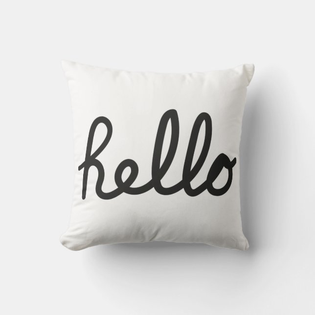 Bonjour, coussin (Recto)