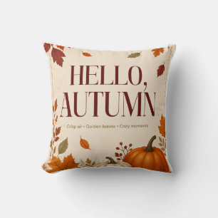 Bonjour Coussin de Lancement d'Automne Automne C