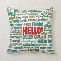 Bonjour coussin (de langue multi)