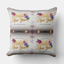 Bonjour Coussin de Luxe Floral 20x20 pour la Nouve