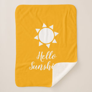 Bonjour couverture en polaire sherpa ambiance sole