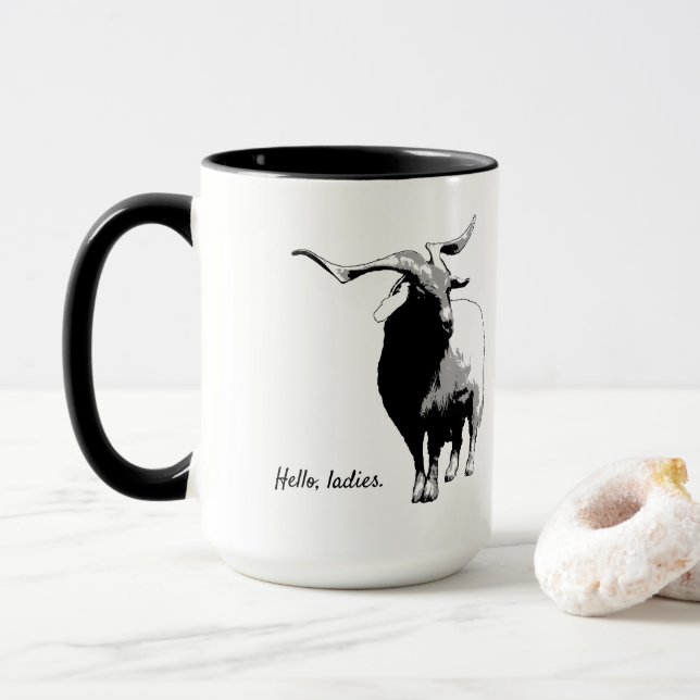 Bonjour, dames - tasse classique (Avec donut)