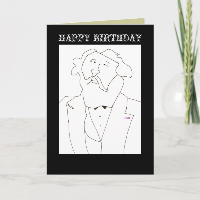 BONJOUR D'ANNIVERSAIRE - CARTE DE SALUT (Devant)