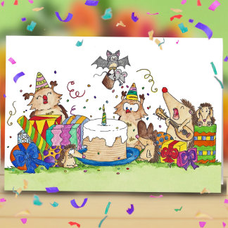 BONJOUR D'ANNIVERSAIRE Carte de voeux par Nicole J