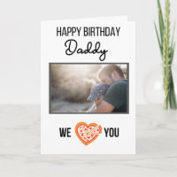 BONJOUR D'ANNIVERSAIRE DE LA CARTE DADDY PHOTO ET