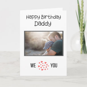 BONJOUR D'ANNIVERSAIRE DE LA CARTE DADDY PHOTO ET