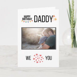 BONJOUR D'ANNIVERSAIRE DE LA CARTE DADDY PHOTO ET