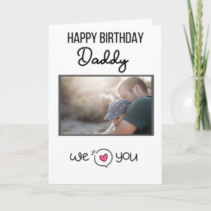 BONJOUR D'ANNIVERSAIRE DE LA CARTE DADDY PHOTO ET