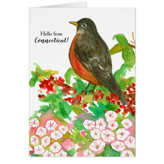 Bonjour de Connecticut American Robin State Bird (Devant)