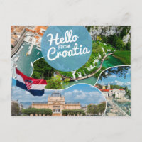Bonjour de Croatie Carte postale