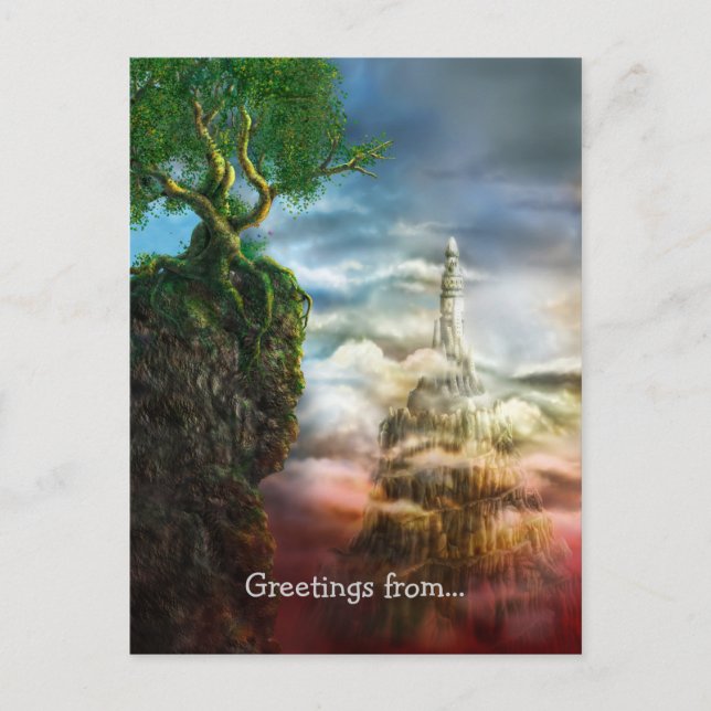 Bonjour de... Dis aliter visum est - Carte postale (Devant)