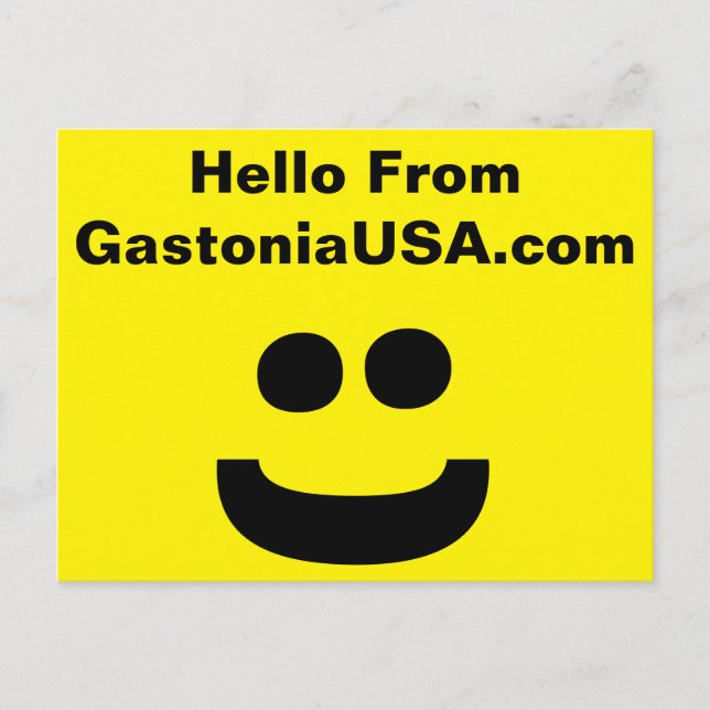 Bonjour De GastoniaUSA.com Carte Postale (Devant)