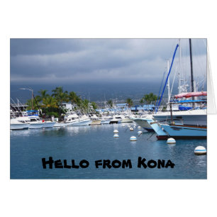 Bonjour de Kona, Hawaii